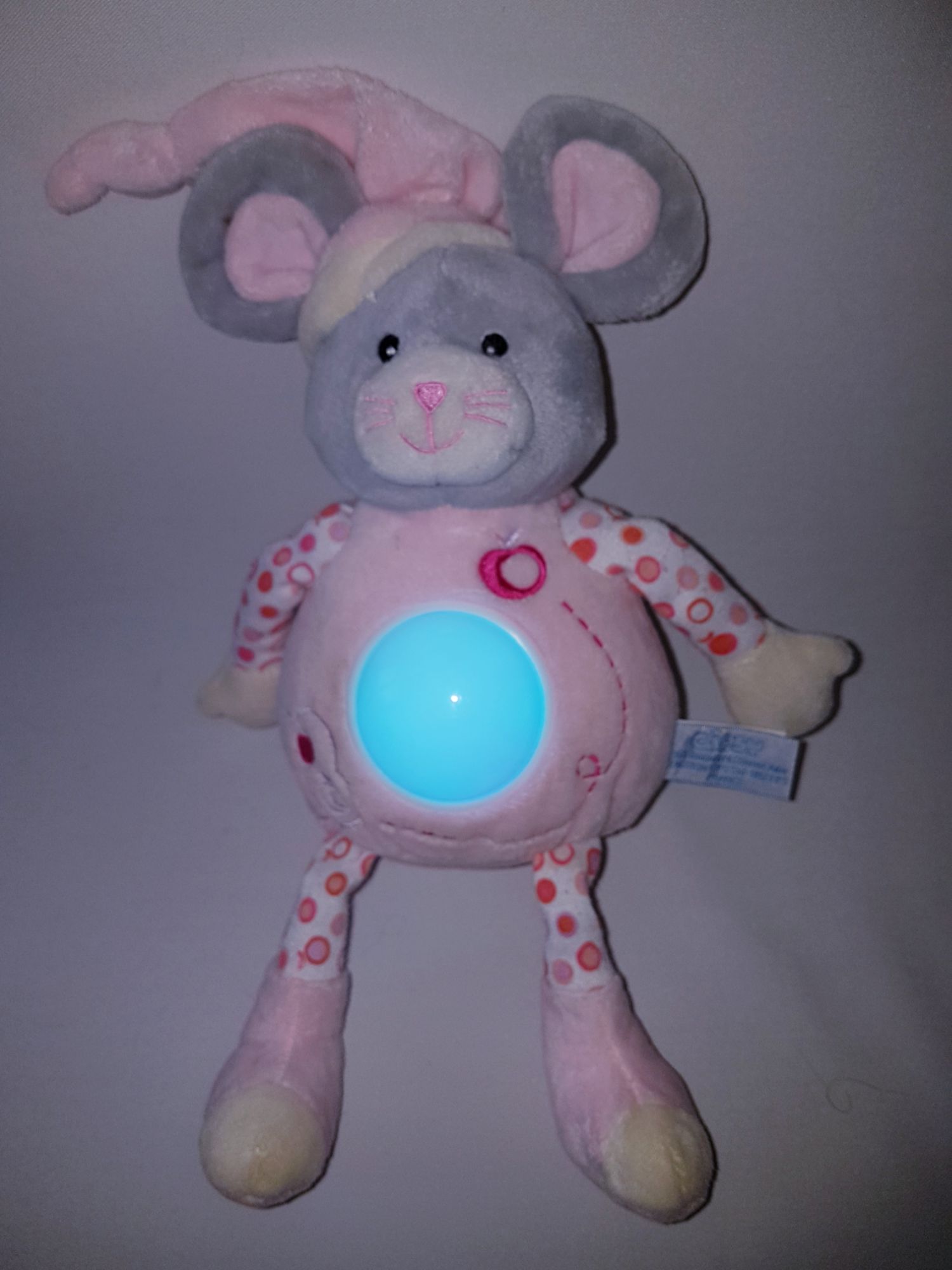 Doudou Veilleuse Souris Gipsy Collection Pomme Rose Blanc Gris Jouet Bebe Naissance Peluche Eveil Enfant Soft Toys Peluche Rakuten