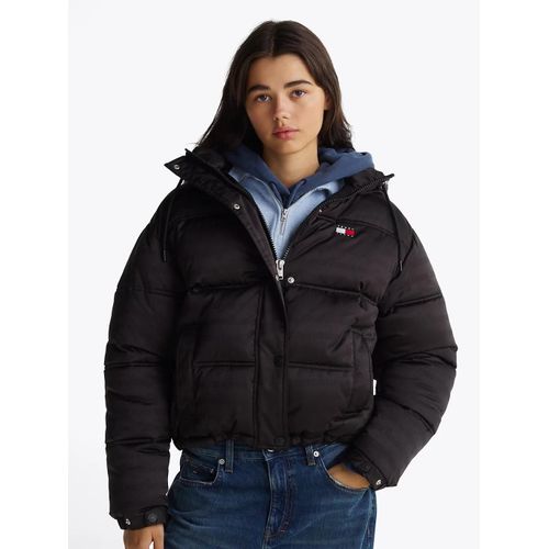 Doudoune  Capuche Et Motif Logo Tjw Tonal Aop Badge Puffer/Black - L