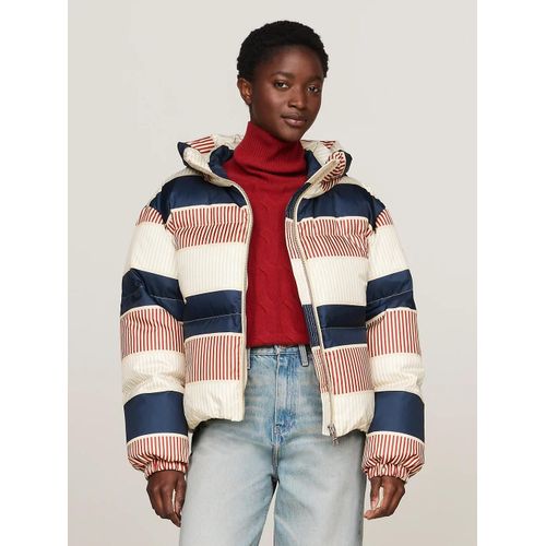 Doudoune  Motif Emblmatique New York Down Aop Jkt With Hood/Global Stp H Puffer/ Cnty Ivory - S