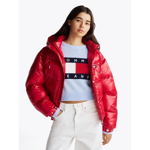 Doudoune Brillante  Capuche Tjw Shiny Hood Badge Puffer Ext/Bright Red - M