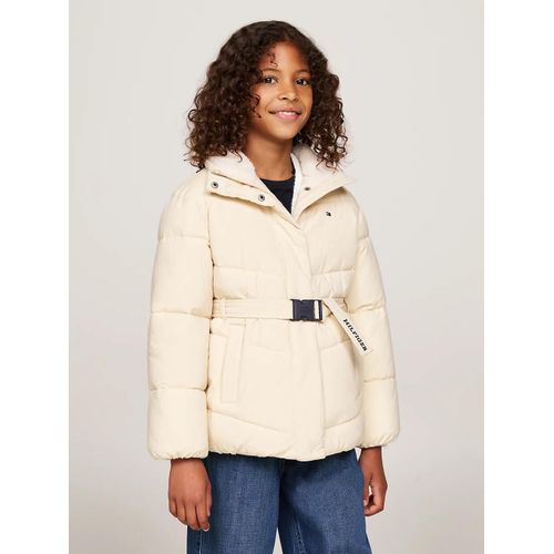 Doudoune Dcontracte Ceinture  Col Teddy Teddy Collar Mid Lenght Puffer/Country Ivory - 176 Cm