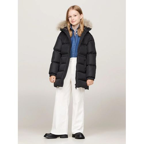 Doudoune Longue Cintre Matelasse Long Waisted Down Jacket/Black - 80 Cm