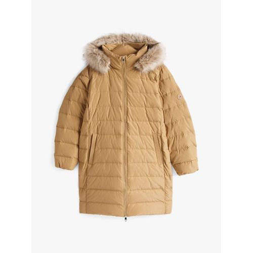 Doudoune Longue Curve En Duvet  Capuche Crv Tyra Heritage Coat With Fur/Classic Khaki - 48