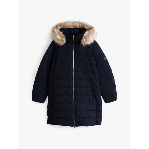 Doudoune Longue Curve En Duvet  Capuche Crv Tyra Heritage Coat With Fur/Navy Blue - 48