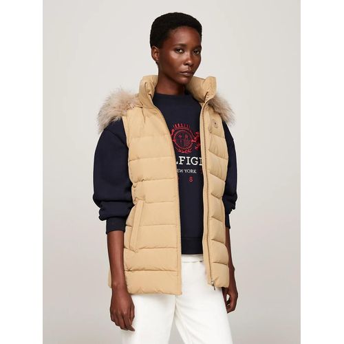 Doudoune Sans Manches Dperlante  Capuche Heritage Down Tyra Vest With Fur/Classic Khaki - L