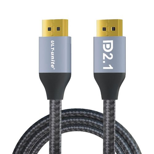 DP2.1 Cable 1m Cble DisplayPort 2.1, 16K, 60Hz, 8K, 120Hz, 80Gbps, DP 2.0, HDCP, DSC, 1 InspecDisplay, Port 2, 1 rette, Compatible FreeDivig-DiviMonitor 
