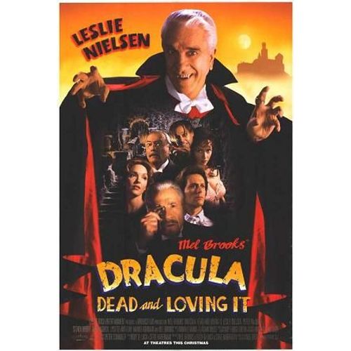 Dracula Dead And Loving -Vritable Affiche Americaine De Cinma Plie - Format 70x100 Cm - De & Avec Mel Brooks Avec Leslie Nielsen, Peter Macnicol, Steven Weber, Amy Yasbeck, Lysette Anthony  - 1995