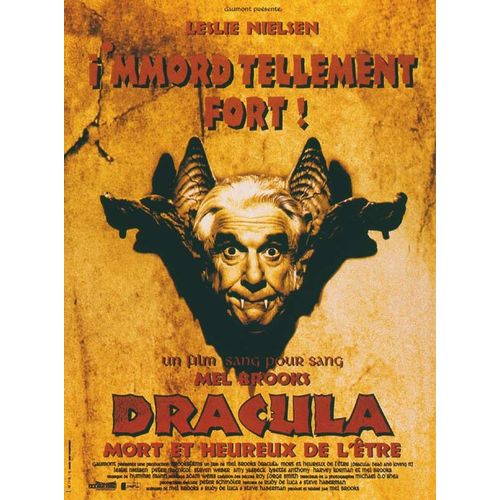 Dracula Mort Et Heureux De L'tre - Affiche Originale De Cinma - Format 40x60 Cm - Un Film De Mel Brooks Avec Leslie Nielsen, Peter Macnicol, Steven Weber, Amy Yasbeck - Anne 1995