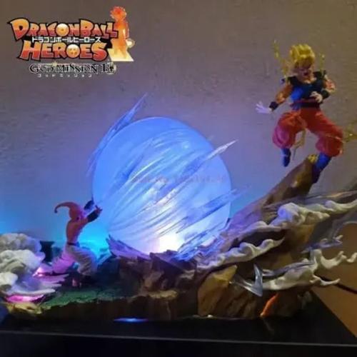 Dragon Ball Z-Figurine Son Goku Vs Buu De 22cm, Jouet De Combat, Modle Gk, Statue En Pvc, Dcoration De Collection