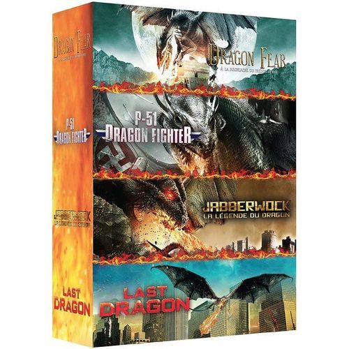 Dragons : P-51 Dragon Fighter + Dragon Fear - A La Recherche Du Trsor Perdu + The Last Dragon - L'ultime Bataille + Jabberwock - La Lgende Du Dragon - Pack