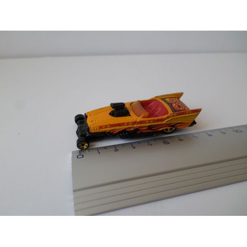 Dragster Modele Jaune Cockpit Rouge Turbo Noir