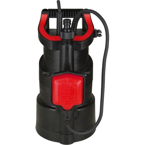 Drainpress 3200/24 Pompe  Pression Submersible Pour Tonneaux De Pluie Polyamide Dbit De 3200 L/H Hauteur De Refoulement 24 M Aspiration  Plat Jusqu' 1 Mm Sortie Verticale Couleur Noir Rouge