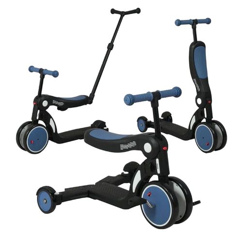 Draisienne Evolutive Looping  Scootizz - Bleu Ocean + Barre De Pousse