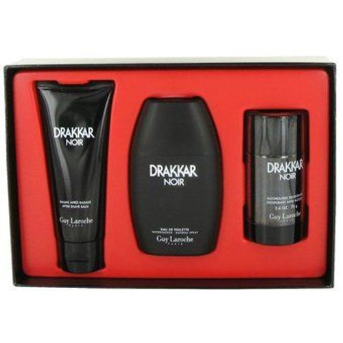 Drakk Ar Noir Coffret Eau De Toilette Spray 100 Ml - Apres Rasage Baume 100 Ml - Deodorant Stick 75 G