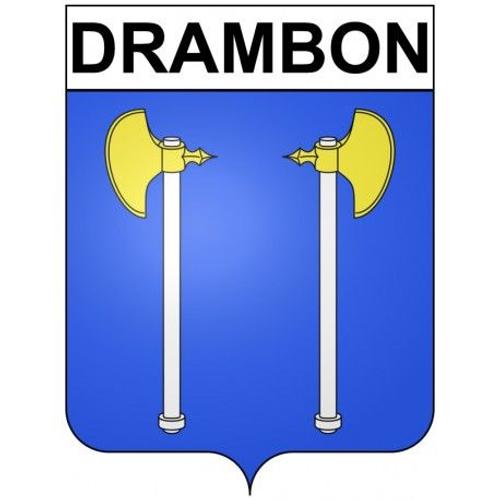 Drambon 21 Ville Stickers Blason Autocollant Adhsif - Taille : 4 Cm