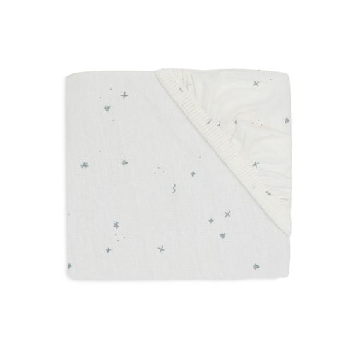 Drap Housse 60x120 Cm Jersey Twinkling Sea Green - Jollein