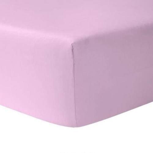 Drap Housse Rose Pale 90x190 + Protge Matelas Impermable 90x190 - Homerokk