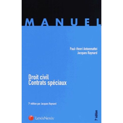 Droit Civil, Contrats Spciaux    Format Broch 