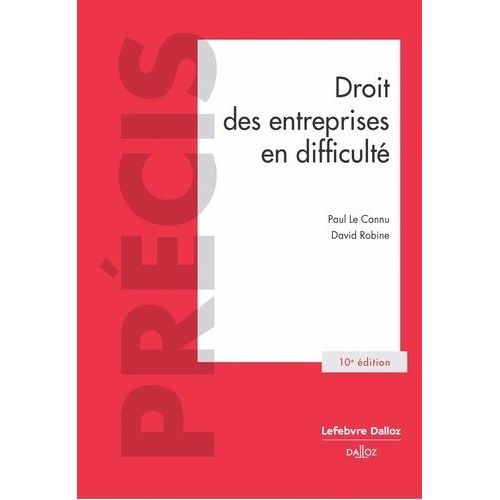 Droit Des Entreprises En Difficult    Format Beau livre 
