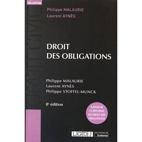 Droit Des Obligations    Format Beau livre 