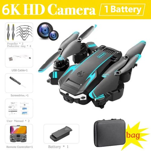 Drone Arien G6 8k Dock Avec Camra Hd,Gps,vitement D'obstacles,Hlicoptre Rc Q6,Fpv,Wifi,Jouet Quadrirotor Pliable Professionnelt 2024 - Type 6k Dual Camera #B