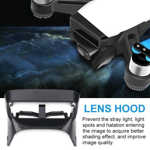 Drone Camra Objectif Sunhood Sunshade Gimbal Protector Housse De Protection Pour Dji Spark
