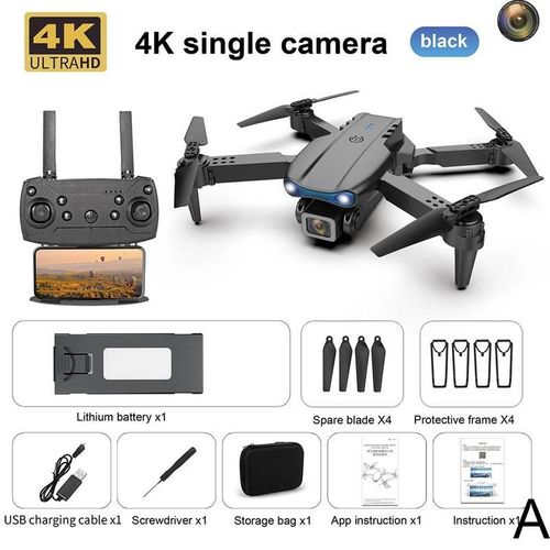Drone De Photographie Arienne Noir 3e99pro, Tlcommande K3, Quadricoptre, Double Commande, Jouets Intelligents 4k Rc Pliants V1q3