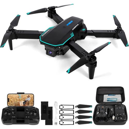 Drone Pour Enfant Avec Camra 720p Hd,Drone Quadricoptre Fpv Wifi Tlcommand,Mode Sans Tte,Maintien D'altitude,360Flips,Cadeau Et Jouet Pour Enfant Ou Dbutant,Nol Sale Manger Dcoratio.[W150]