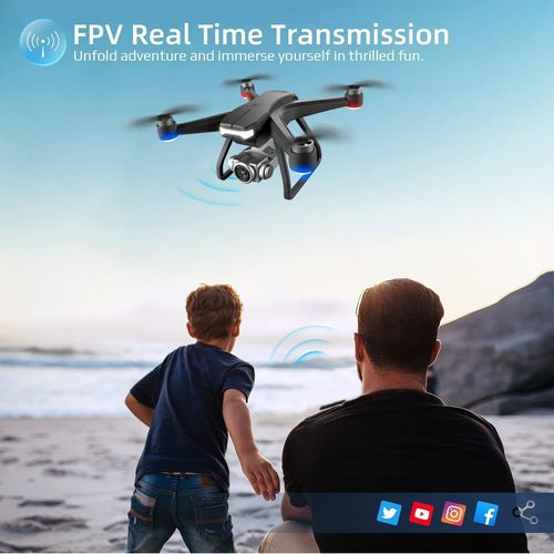 Drone Quadricoptre Gps Fpv Avec Camra 4k Et Tlcommande 5 Ghz