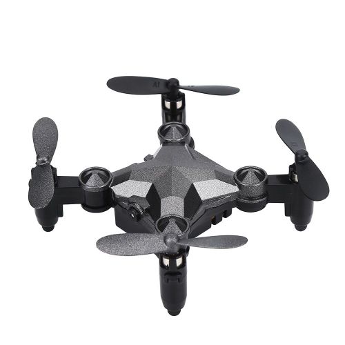 Drone Quadricoptere Rc Pliable, Telecommande De Type Montre, Wifi Fpv Avec Camera 0,3 Mp
