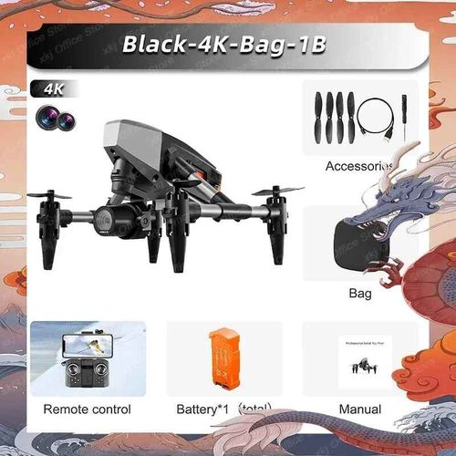 Drone Rc Xd1 Spcial Nouvel An Chinois,4k,Camra 8k Professionnelle,Wifi Fpv,vitement D'obstacles,Flux De Lumire,Jouet Cadeau Pour Enfants,2024 - Type Black-Dual4k-Bag-1b