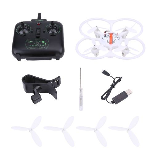 Drone Telecommande 2,4 Ghz 6 Essieux, Wifi, Quadricoptere, Mode Sans Tete, Avec Camera 2 Mpx, Blanc