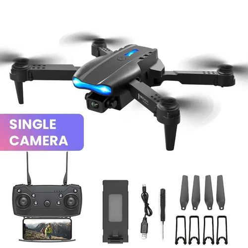 Drone Viss Trait Y E99 Avec Camra Hd Grand Angle Pour Touristes,Hlicoptre Rc Pliable,Wifi 5g,Fpv,Retour  Une Cl,Maire Intrieur,Professionnel,4k - Type Black-Single