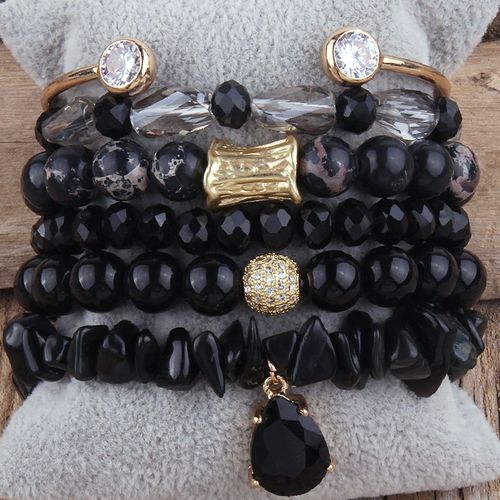 Dropsunshine-Bracelets En Perles Bohmes Pour Femmes, Ensembles De Bracelets Multi-Empils, Bijoux Boho, Cadeau  La Mode, 6 Pices