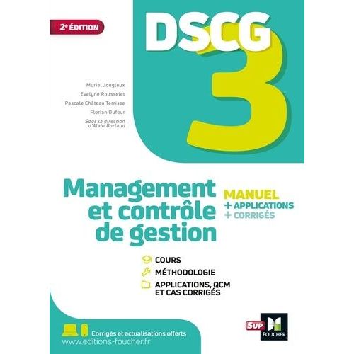 Management Et Contrle De Gestion Dscg 3 - Manuel Et Applications    Format Grand Format 