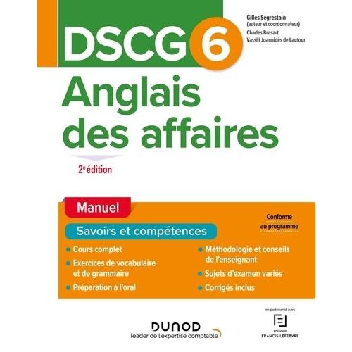 Anglais Des Affaires Dscg 6    Format Grand Format 