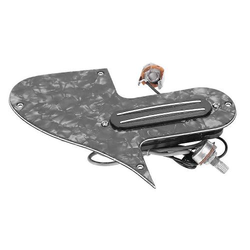 Dual Rail Mandoline Pickguard Loaded Prewired Pickup A500k B500k Potentiomtre (Noir)