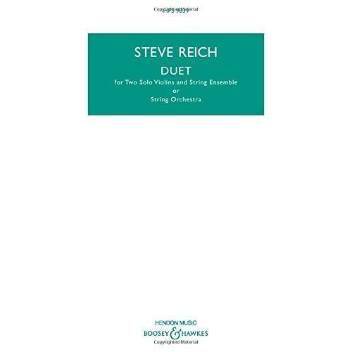 Duet: For Two Violins And String Ensemble Study Score    Format Broch 