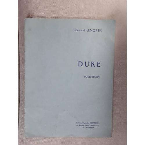 Duke Bernard Andres Pour Harpe