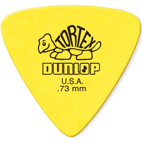 Dunlop 431r73 Tortex Triangle .73mm Mdiator De Basse .73mm Jaune