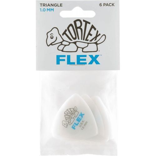 Dunlop 456p100 - Sachet De 6 Mdiators - Tortex Flex Triangle 1,00mm