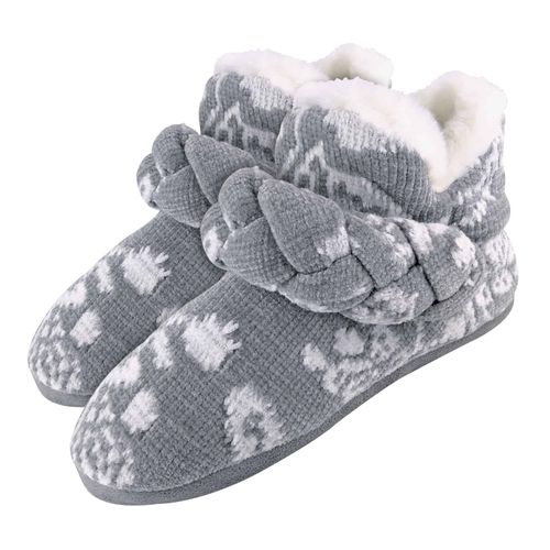 Dunlop - Femme Chaud Hiver Chaussons Pantoufles Bottes Intrieur Avec Fourrure Double - 40