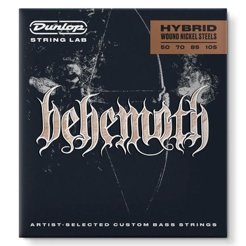 Dunlop String Lab Behemoth Behyn50105 Hybrid Wound Nickel Steels Jeu De Cordes Pour Basse lectrique