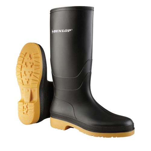 Dunlop Wellingtons Bottes De Pluie En Caoutchouc Impermable Femmes Taille 41 Couleur Noir