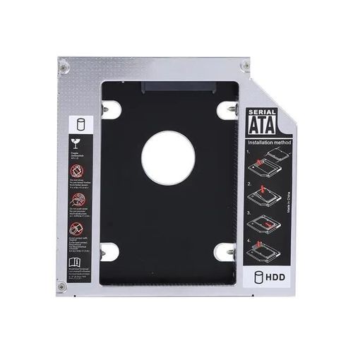 Duokon adaptateur de disque dur 12.7mm aluminium SATA HDD SSD botier disque dur baie adaptateur DVD optique Caddy pour ordinateur