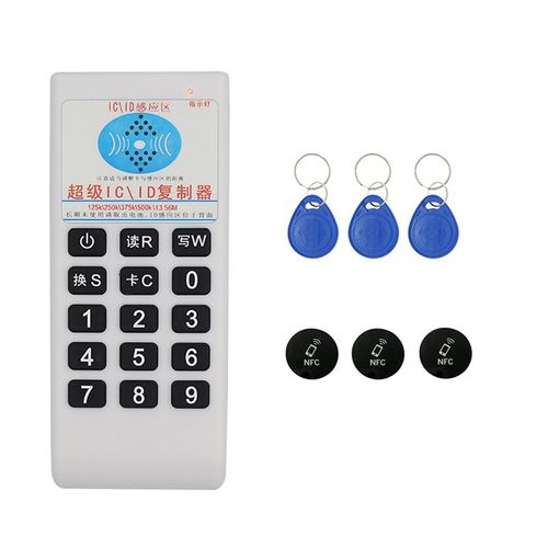 Duplicateur Rfid Portable Lecteur Nfc 125khz T5577 Graveur 13.56mhz Uid Carte  Puce Intelligente Cloneur De Cl Copieur De Programmeur
