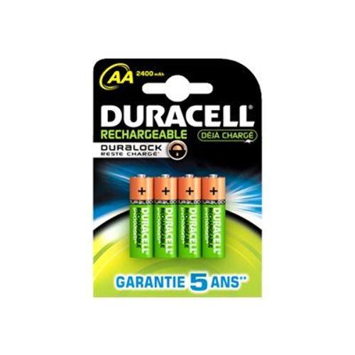 Duracell Rechargeable - Batterie 4 X Type Aa - Nimh - (Rechargeables) - 2400 Mah