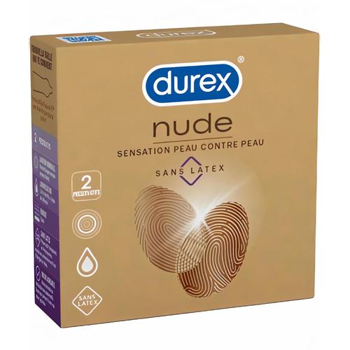 Durex Nude Sans Latex (Par 2) - Bote De 2