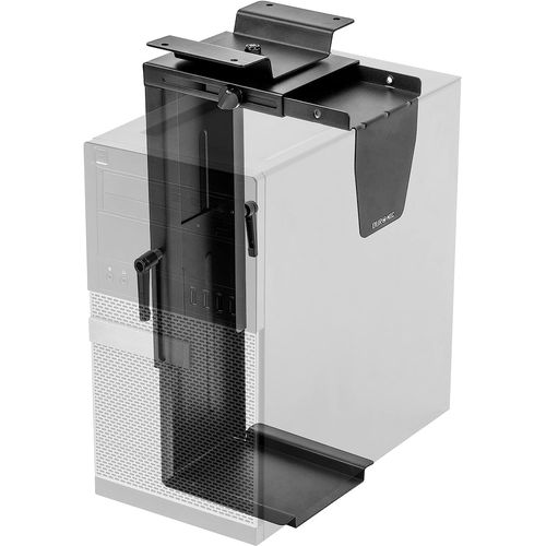 Duronic DMHD1 Support pour Tour d'Ordinateur | Support de rangement pivotant  360 pour Unit Centrale | Hauteur ajustable de 28  48.5 cm et Profondeur Rglable | Noir