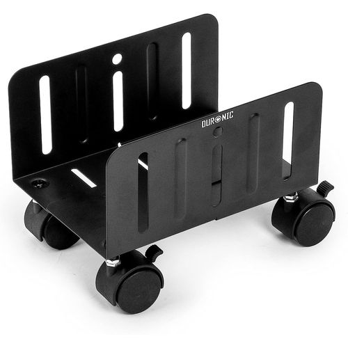 Duronic DMHD2 Support pour Tour d'Ordinateur | Support  roulettes verrouillables pour Unit Centrale | Rangement sous Le Bureau | Largeur rglable de 13  21 cm | Charge maximale de 15 kg | Noir